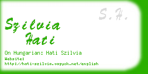 szilvia hati business card